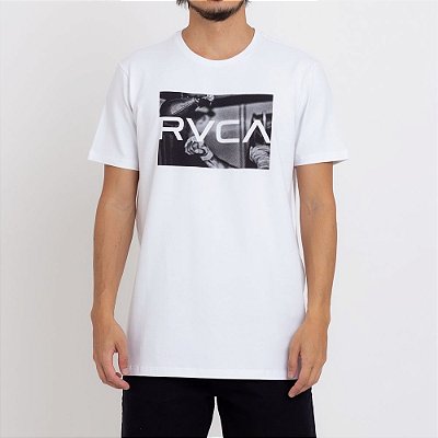 Camiseta RVCA Speed Bag Masculina Branco