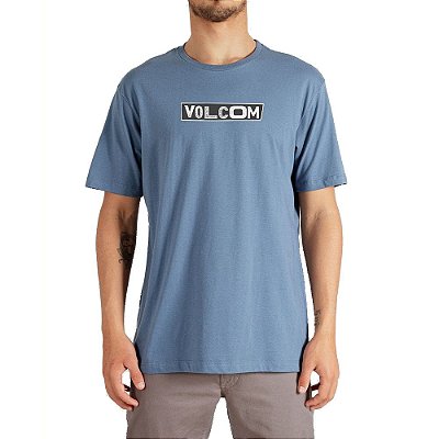 Camiseta Volcom Pist Shane Masculina Azul Claro