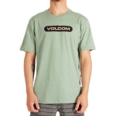 Camiseta Volcom New Euro Masculina Verde