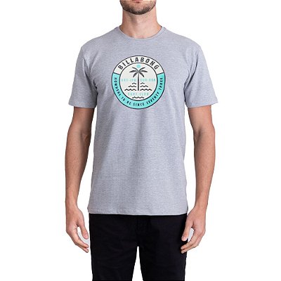 Camiseta Billabong Seashore Masculina Cinza