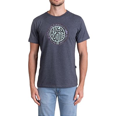 Camiseta Billabong Tribe Masculina Cinza Escuro