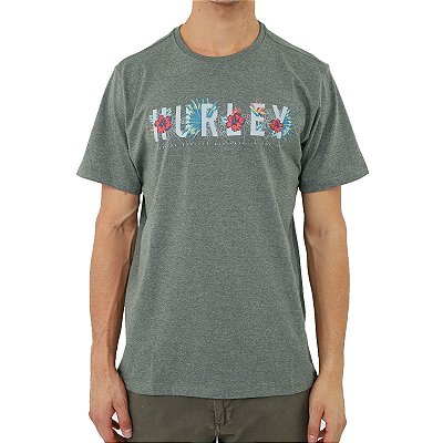 Camiseta Hurley Flourish Masculina Verde