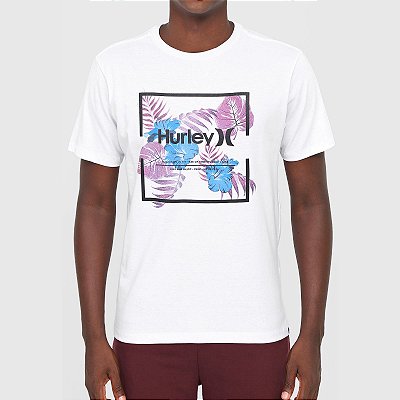 Camiseta Hurley Silk Fill Box Masculina Branco