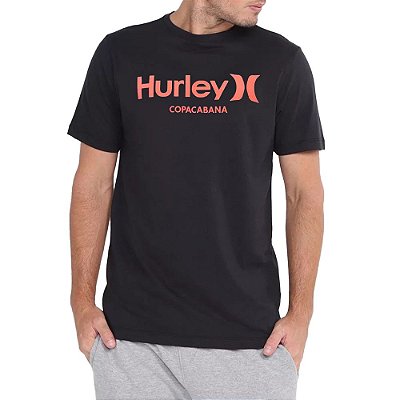 Camiseta Hurley Silk Copa Cabana Masculina Preto