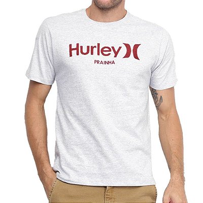Camiseta Hurley Silk Prainha Masculina Off White