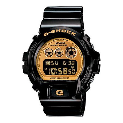 Relógio G-Shock DW-6900CB-1DS Preto/Dourado