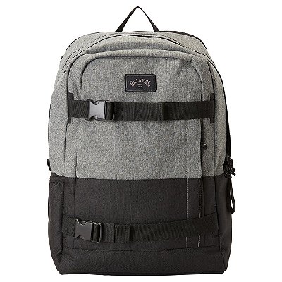 Mochila Billabong Command Skate Cinza Claro