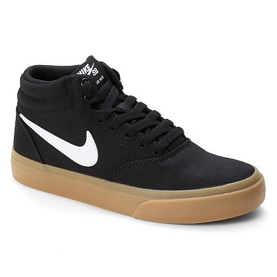 Tênis Nike SB Charge Mid Canvas Masculino Preto/Marrom