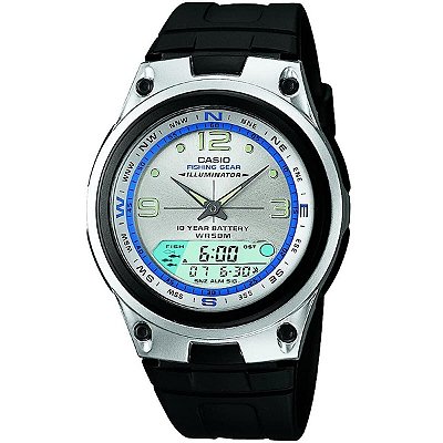 Relógio Casio Standard AW-82-7AVDF Preto/Branco