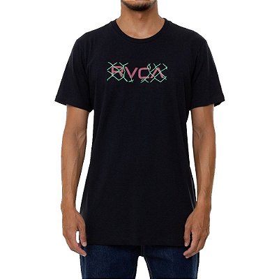 Camiseta RVCA Linx Masculina Preto