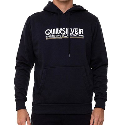 Moletom Quiksilver Fechado Like Gold Masculino Preto