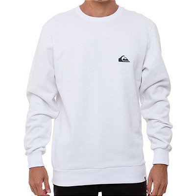 Moletom Quiksilver Careca Essentials Masculino Branco