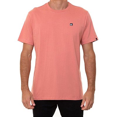 Camiseta Quiksilver Transfer Masculina Rosa