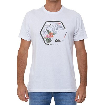 Camiseta Quiksilver Fading Out Masculina Branco