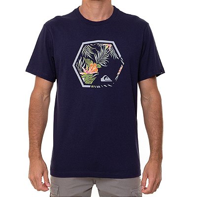 Camiseta Quiksilver Fading Out Masculina Azul Marinho