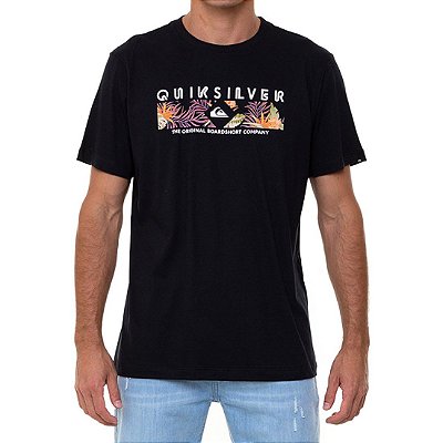 Camiseta Quiksilver Distant Shore Masculina Preto