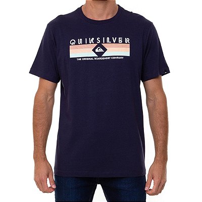 Camiseta Quiksilver Distant Shore Masculina Azul Marinho