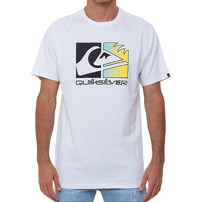 Camiseta Quiksilver Colour Trip Masculina Branco