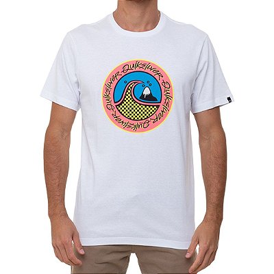 Camiseta Quiksilver Eletric Hoots Masculina Branco