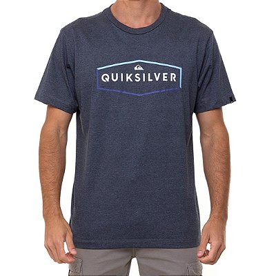 Camiseta Quiksilver Clear Mind Masculina Cinza Escuro