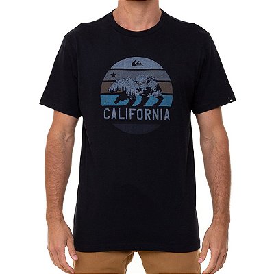 Camiseta Quiksilver CA The Traveller Masculina Preto