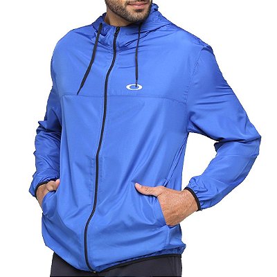 Jaqueta Oakley Windbreaker Masculina Azul