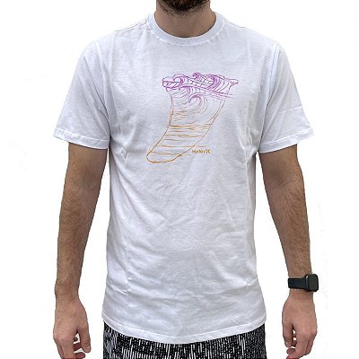 Camiseta Hurley Silk Quilha Masculina Branco