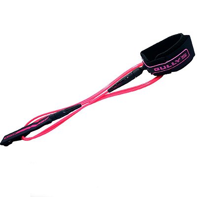 Leash Bullys 6' Premium - 5mm Competição Rosa