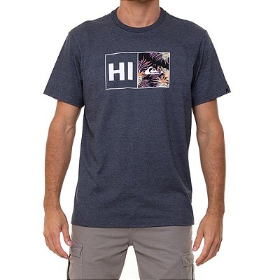 Camiseta Quiksilver Hi Paradise Express Masculina Cinza Escuro