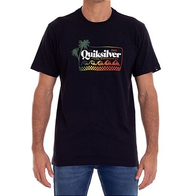 Camiseta Quiksilver Get Away Masculina Preto