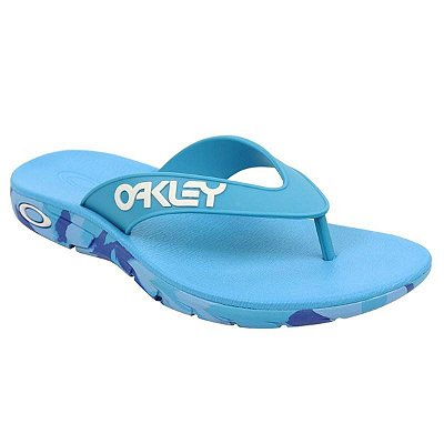 Chinelo Oakley Rest Mark II Camo Masculino Azul