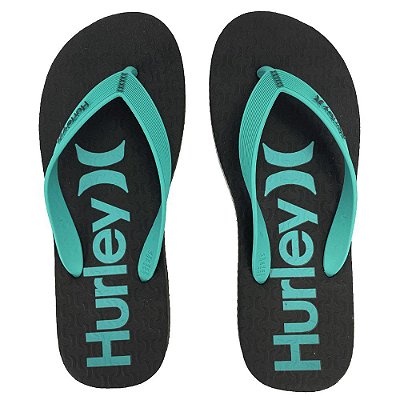 Chinelo Hurley One&Only Preto/Verde