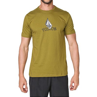 Camiseta Volcom Supple Masculina Verde