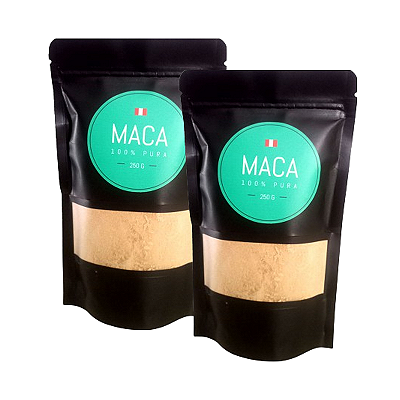 Kit 2 Maca Peruana Orgânica 100% Pura Fitness em Pó  250g