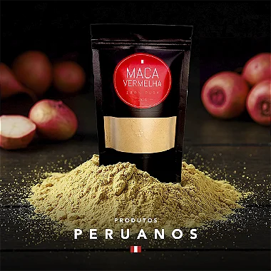Maca Vermelha Peruana Orgânica 100% Pura Fitness em Pó  250g