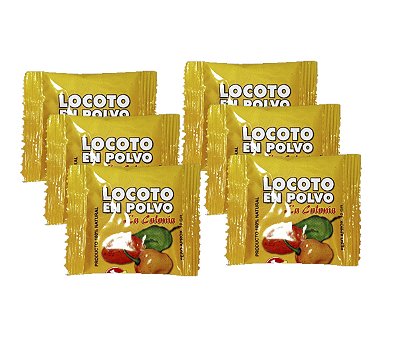 Locoto en Polvo / Rocoto Em Pô / Pimenta La Colonia - 6 unidades com  Sachês 10g - Produto Boliviano