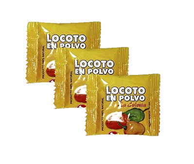 Locoto en Polvo / Rocoto Em Pô / Pimenta La Colonia, 3 Sachês 10g - Produto Boliviano