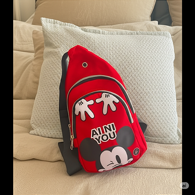 Mini Mochila Transversal Mickey Mouse 30 X 19 X 09