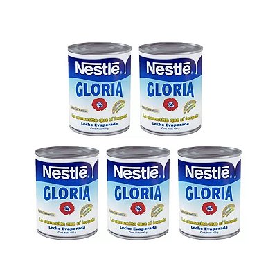 Leite Evaporado / Leche Evaporada Gloria Nestle 390g kit 05 Leches