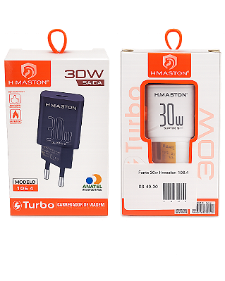 Fonte 30W H’Maston Y08-4 Bivolt – Carregador Rápido