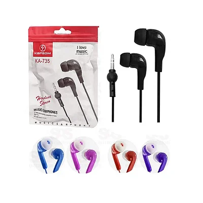 Fone de Ouvido Kaboom KA-735 com Fio