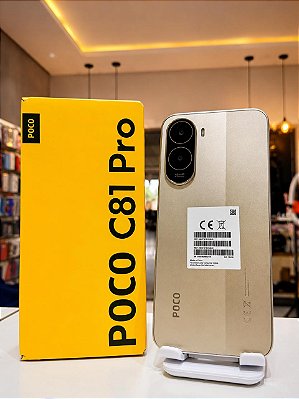 POCO C81 Pro 128GB 4GB RAM com Tela Grande e Bateria de Longa Duração