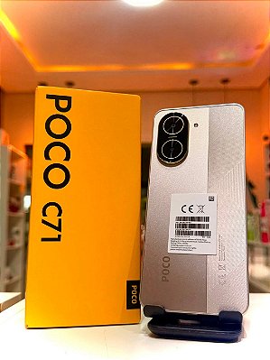 POCO C71 128GB 4GB RAM com Tela Grande e Bateria de Longa Duração