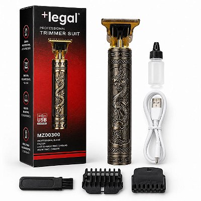 Aparador de Barba e Cabelo Dragão Sem Fio Recarregável