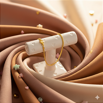 Pulseira Infantil Unissex Encanto de Ouro 18K