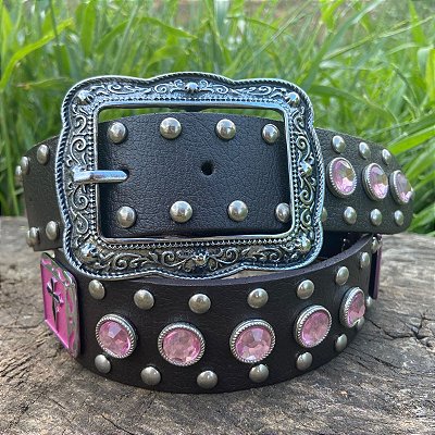 Cinto Cruz e Pedras Rosa