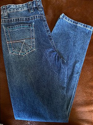 Calça Alabama Bordada Premium Wide Gerald