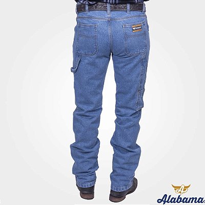 Calça Alabama Carpinteira 100% Algodão Delave
