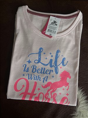 Camiseta 2K Jeans Rosa claro