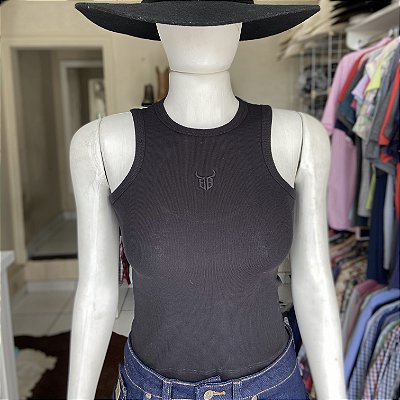 Regata Bull Brand nadador canelado preta